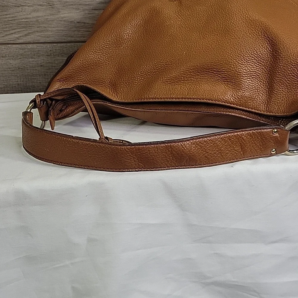 Michael Kors Fulton Brown Leather Shoulder Bag Tote Handbag